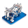 Stirling Engine Kit Metal Bootable V4 4-Cylinder Parallel Micro External Combustion Engine Model - stirlingkit