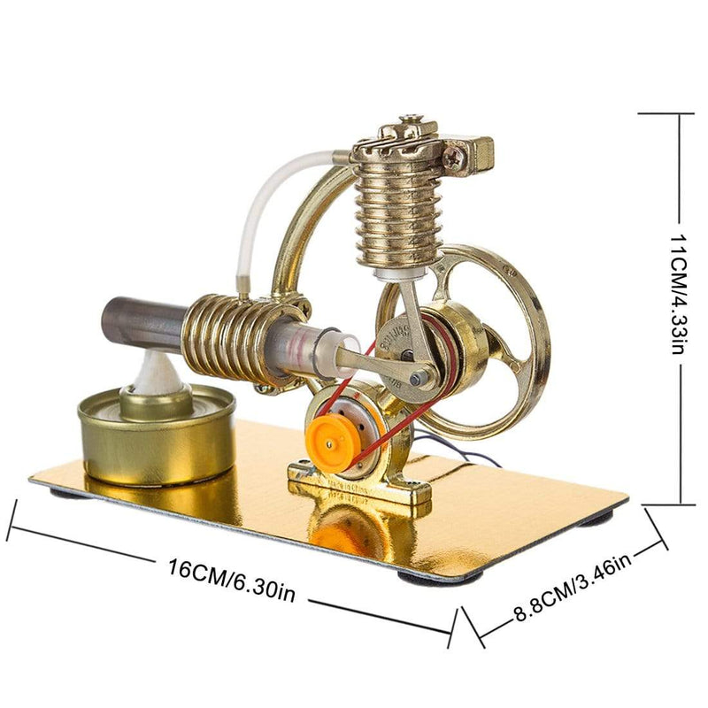 Stirling Engine Kit Metal Steam Engine Model Generator With Bulb Science Toy - stirlingkit