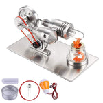 Stirling Engine Kit Mini Hot Air Motor Model Educational STEM Toy Science Experiment Kit - stirlingkit