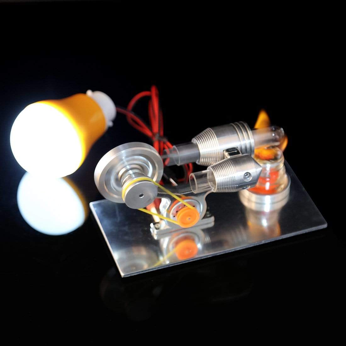Stirling Engine Kit Mini Hot Air Motor Model Educational STEM Toy ...