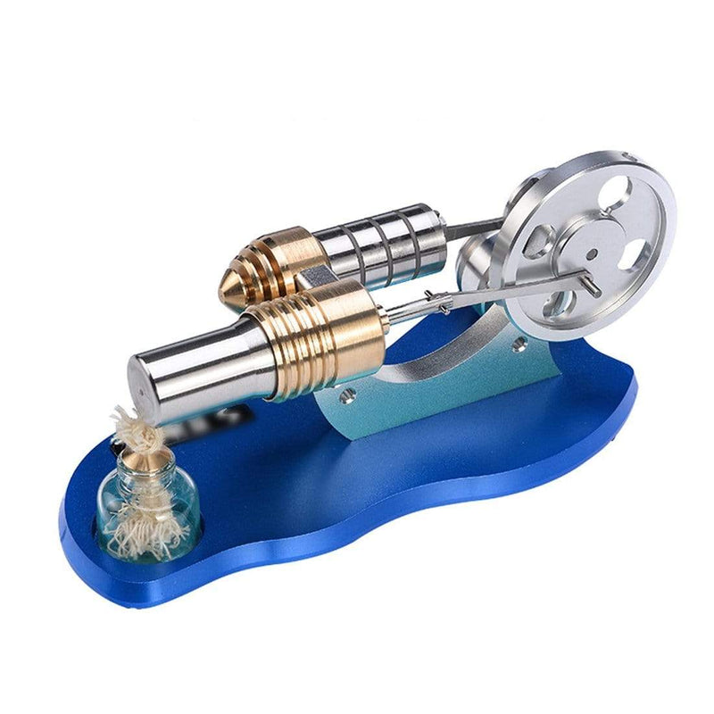 Stirling Engine Kit Mini Hot Air Motor Model Educational Toy Electricity Generator Set - stirlingkit