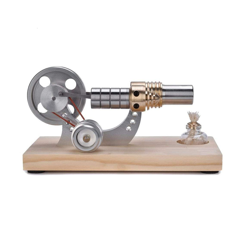 Stirling Engine Kit Mini Hot Air Motor Model Educational Toy Kits Metal Cylinder Bootable - stirlingkit