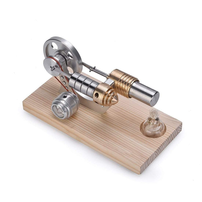 Stirling Engine Kit Mini Hot Air Motor Model Educational Toy Kits Metal Cylinder Bootable - stirlingkit