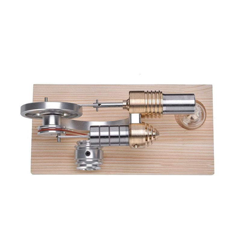 Stirling Engine Kit Mini Hot Air Motor Model Educational Toy Kits Metal Cylinder Bootable - stirlingkit