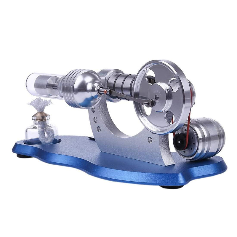 Stirling Engine Kit Mini Hot Air Motor Model Electricity Generator Metal Base Physics Science Educational Toy - stirlingkit