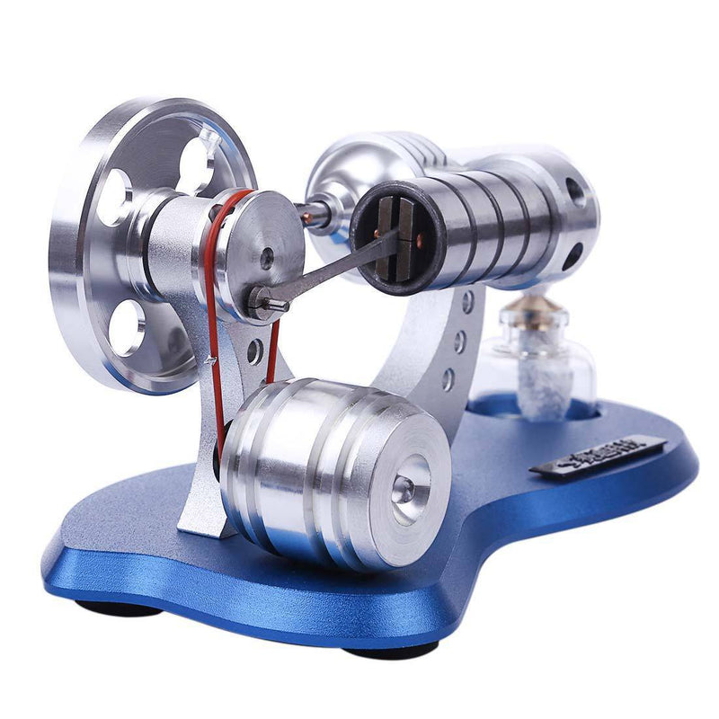Stirling Engine Kit Mini Hot Air Motor Model Electricity Generator Metal Base Physics Science Educational Toy - stirlingkit