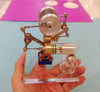 Stirling Engine Kit Miniature Balance Stirling Engine Model Toy With Crystal Glass Bottom - stirlingkit