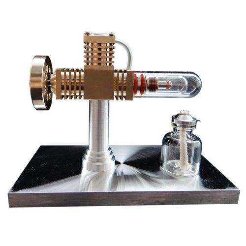 Stirling Engine Kit Model Quartz Heat Pipe Free-piston High-end Creative Gifts for Collection - stirlingkit