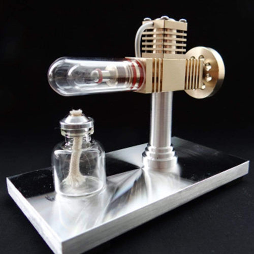 Stirling Engine Kit Model Quartz Heat Pipe Free-piston High-end Creative Gifts for Collection - stirlingkit