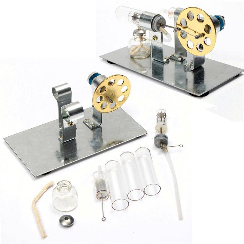 Stirling Engine Kit Motor Model DIY Educational Steam Power Toy Electricity Learning Model - stirlingkit