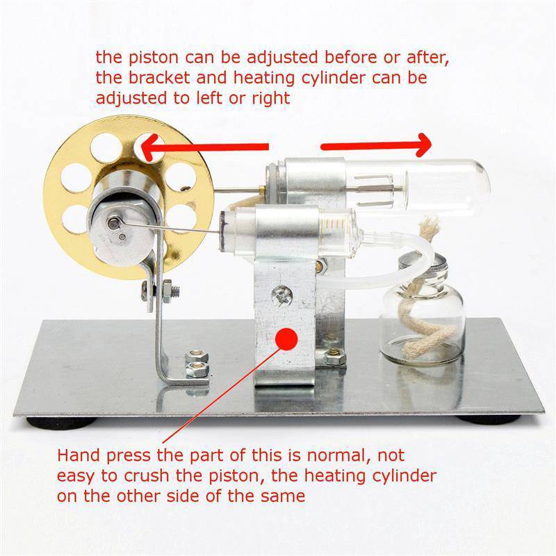 Stirling Engine Kit Motor Model DIY Educational Steam Power Toy Electricity Learning Model - stirlingkit