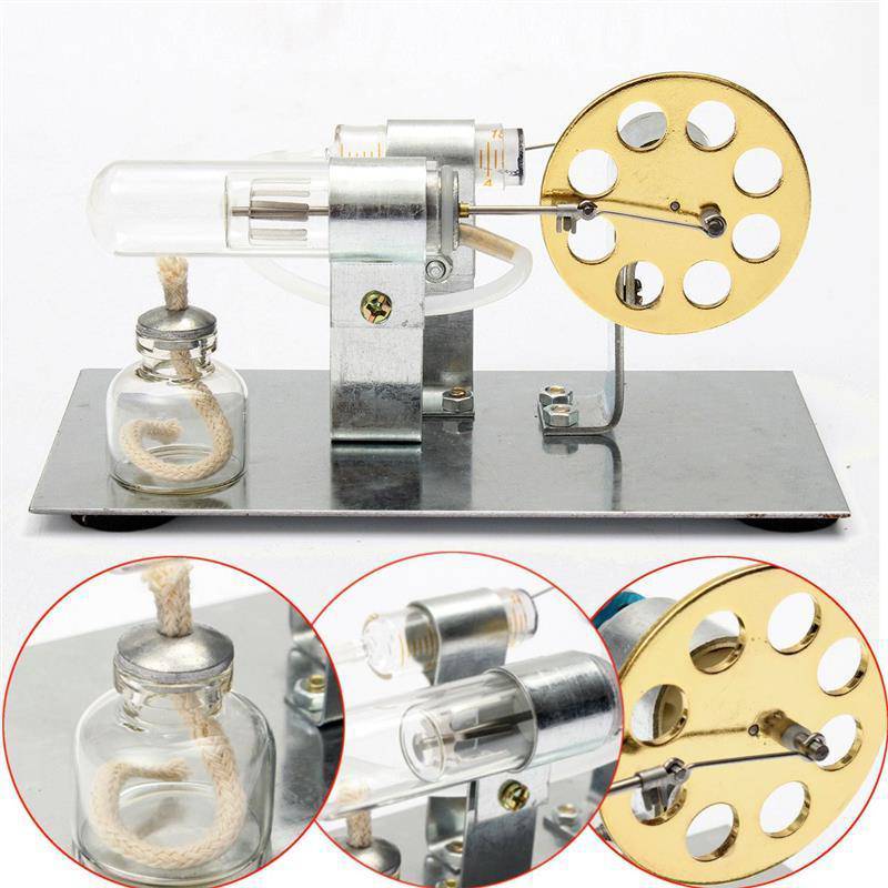 Stirling Engine Kit Motor Model DIY Educational Steam Power Toy Electricity Learning Model - stirlingkit