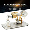 Stirling Engine Kit Single Cylinder Model Toy With Stainless Steel Base Plate Brass - stirlingkit