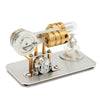 Stirling Engine Kit Single Cylinder Model Toy With Stainless Steel Base Plate Brass - stirlingkit