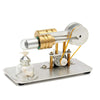 Stirling Engine Kit Single Cylinder Model Toy With Stainless Steel Base Plate Brass - stirlingkit