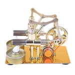 Stirling Engine Kit STEM Hot Air Stirling Engine Generator Double Cylinder Engine Model - stirlingkit