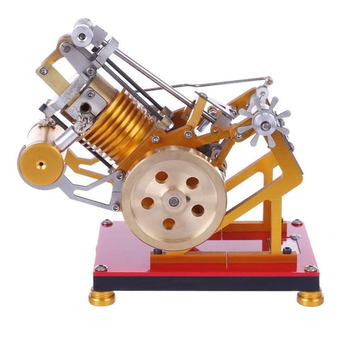 Flame Flicker Stirling Engine Kit V1-45 Engine Model Educational Collection Gift - stirlingkit