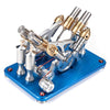 Stirling Engine Kit V4 4-Cylinder Parallel Micro External Combustion Engine Model - stirlingkit