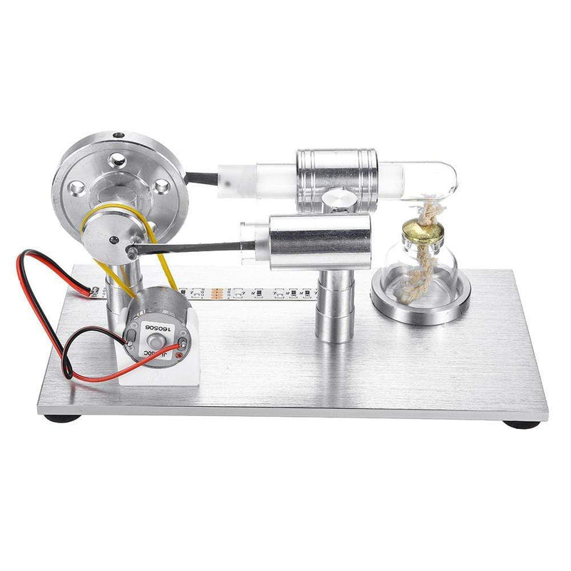 Stirling Engine Model External Combustion Model Toy With LED Light - stirlingkit