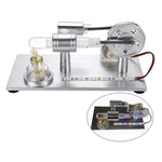 Stirling Engine Model External Combustion Model Toy With LED Light - stirlingkit