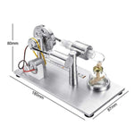 Stirling Engine Model External Combustion Model Toy With LED Light - stirlingkit