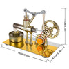 Stirling Engine Model Kit Single Cylinder Balance Science Experiment Kit with All-metal Base - stirlingkit