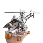 Stirling Engine Model Military Helicopter Design Science Metal Toy Collection Children Kids Educational Experiment - stirlingkit
