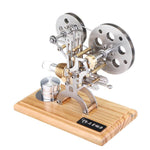 Stirling Engine Model Nostalgic Film Projector Style Retro External Combustion Engine Model - stirlingkit