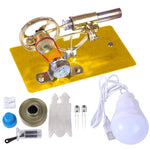 Stirling Engine Model Physical Motor Power Generator External Combustion Educational Toy - stirlingkit