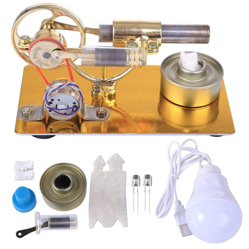 Stirling Engine Model Physical Motor Power Generator External Combustion Educational Toy - stirlingkit