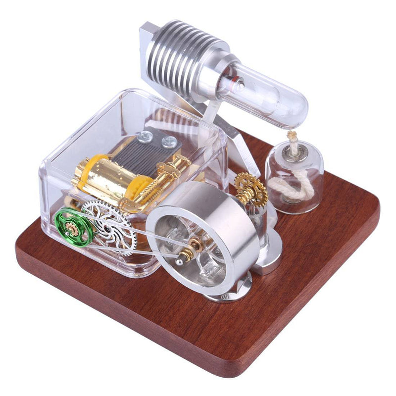 Mechanical Music Box Powered Stirling Engine Model Toy - Stirlingkit