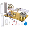 Stirling Engine Set Model Single Cylinder Science Experiment Kit with All-metal Base - stirlingkit