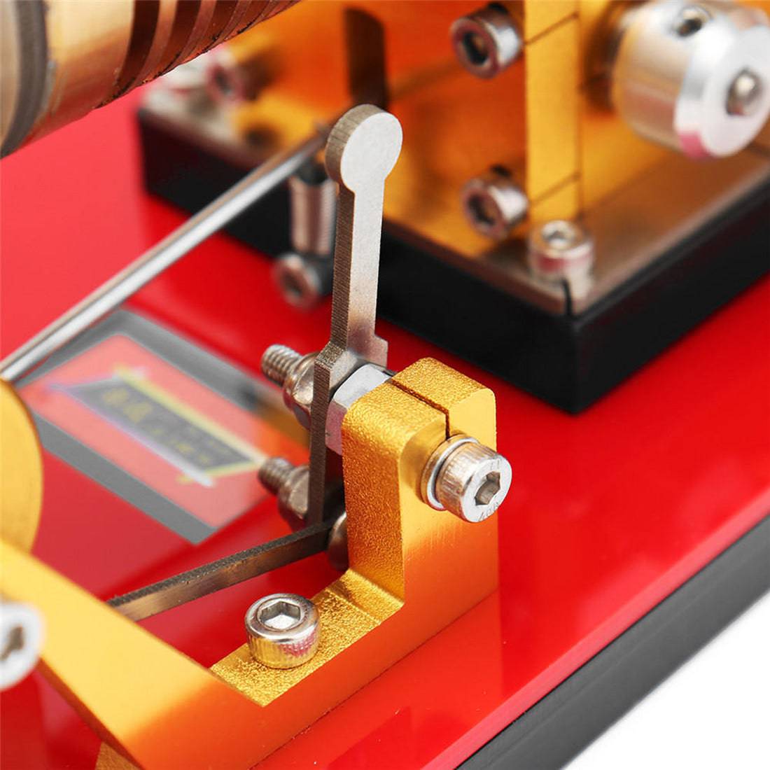 Stirling Engine Kit Suction Fire Type High-end Professional Edition Pure Copper Air Cylinder Heat Energy Model Physics Science Experiment Toy - stirlingkit