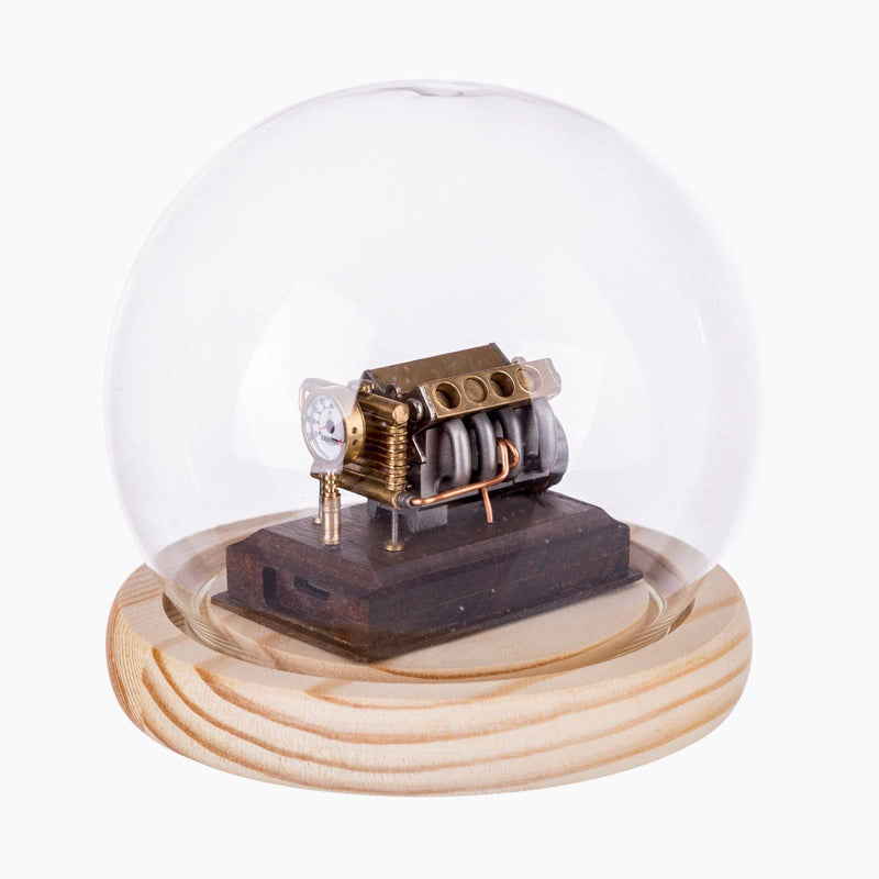 V8 Engine Model Pocket Size Miniature Toy Handmade Craft DIY KIT for Collection - stirlingkit