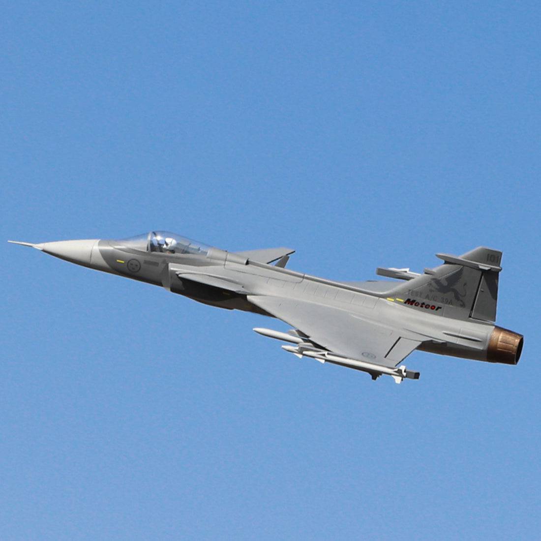 Swedish JAS-39 Griffin EPO Bypass RC Airplane Aircraft Fighter 765mm Wingspan (PNP ARF)  Grey - stirlingkit