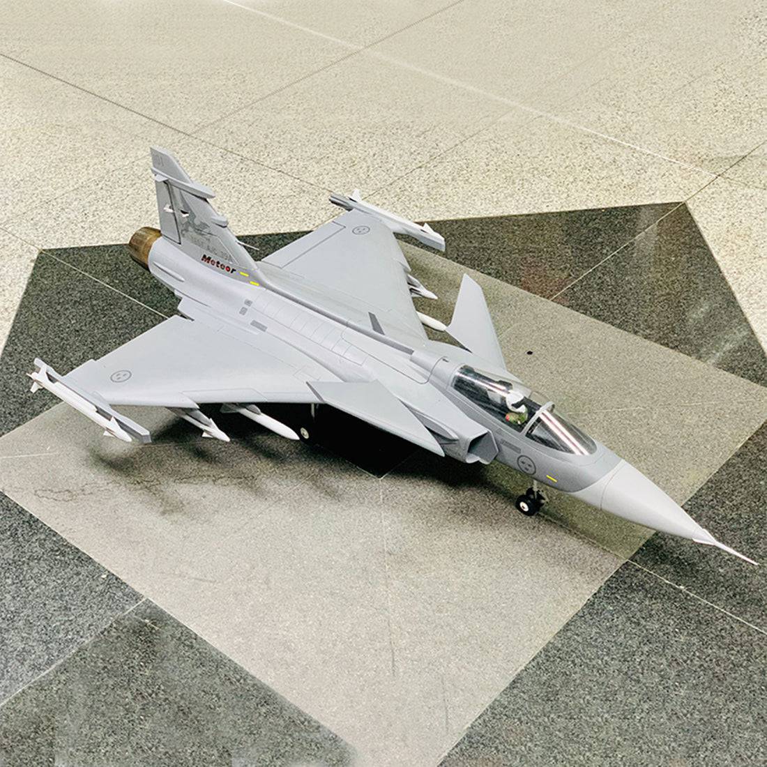 Swedish JAS-39 Griffin EPO Bypass RC Airplane Aircraft Fighter 765mm Wingspan (PNP ARF)  Grey - stirlingkit