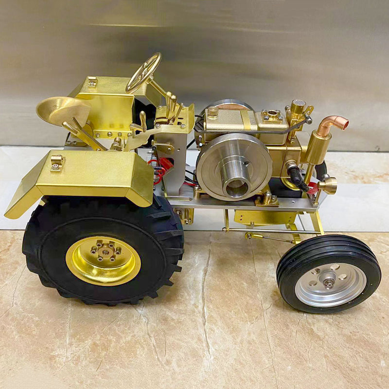 T12 Gas-Powered Scale Utility Tractor Model with Single Cylinder Engine - stirlingkit