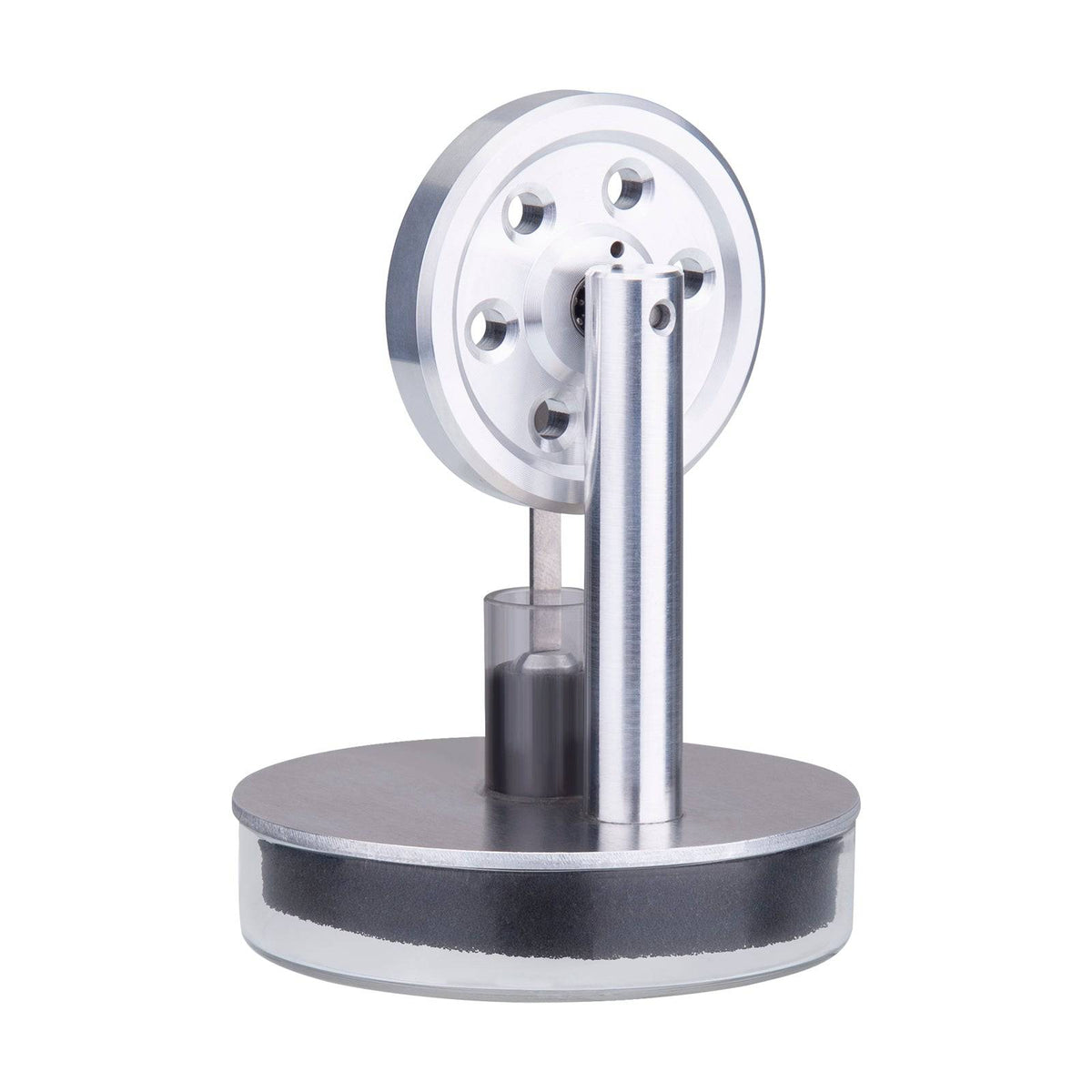 Tea-powered Low Temperature LTD Stirling Engine - Silver - stirlingkit