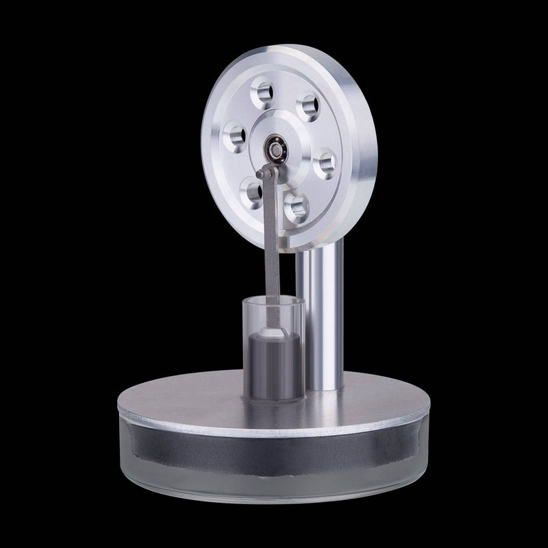 Tea-powered Low Temperature LTD Stirling Engine - Silver - stirlingkit