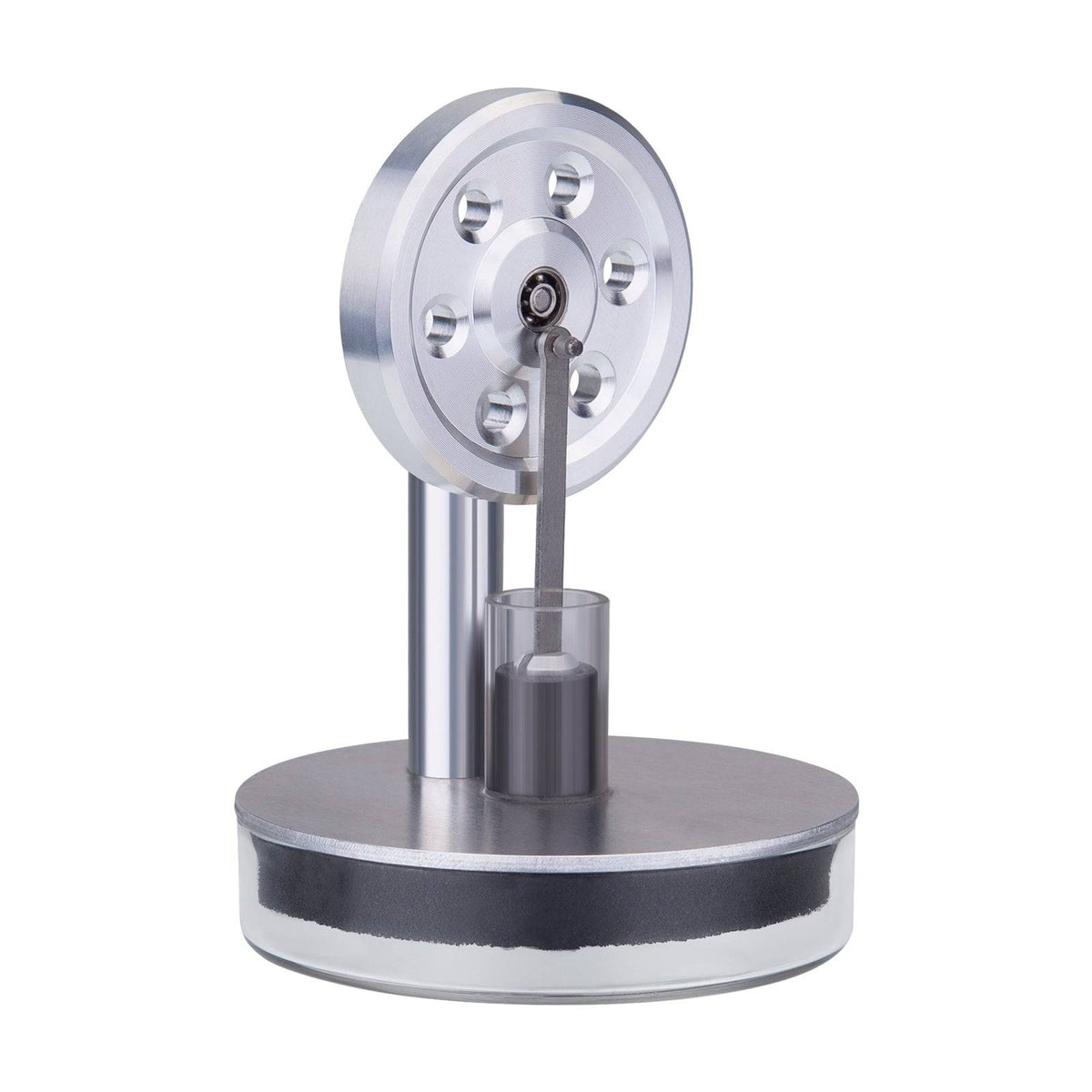 Tea-powered Low Temperature LTD Stirling Engine - Silver - stirlingkit