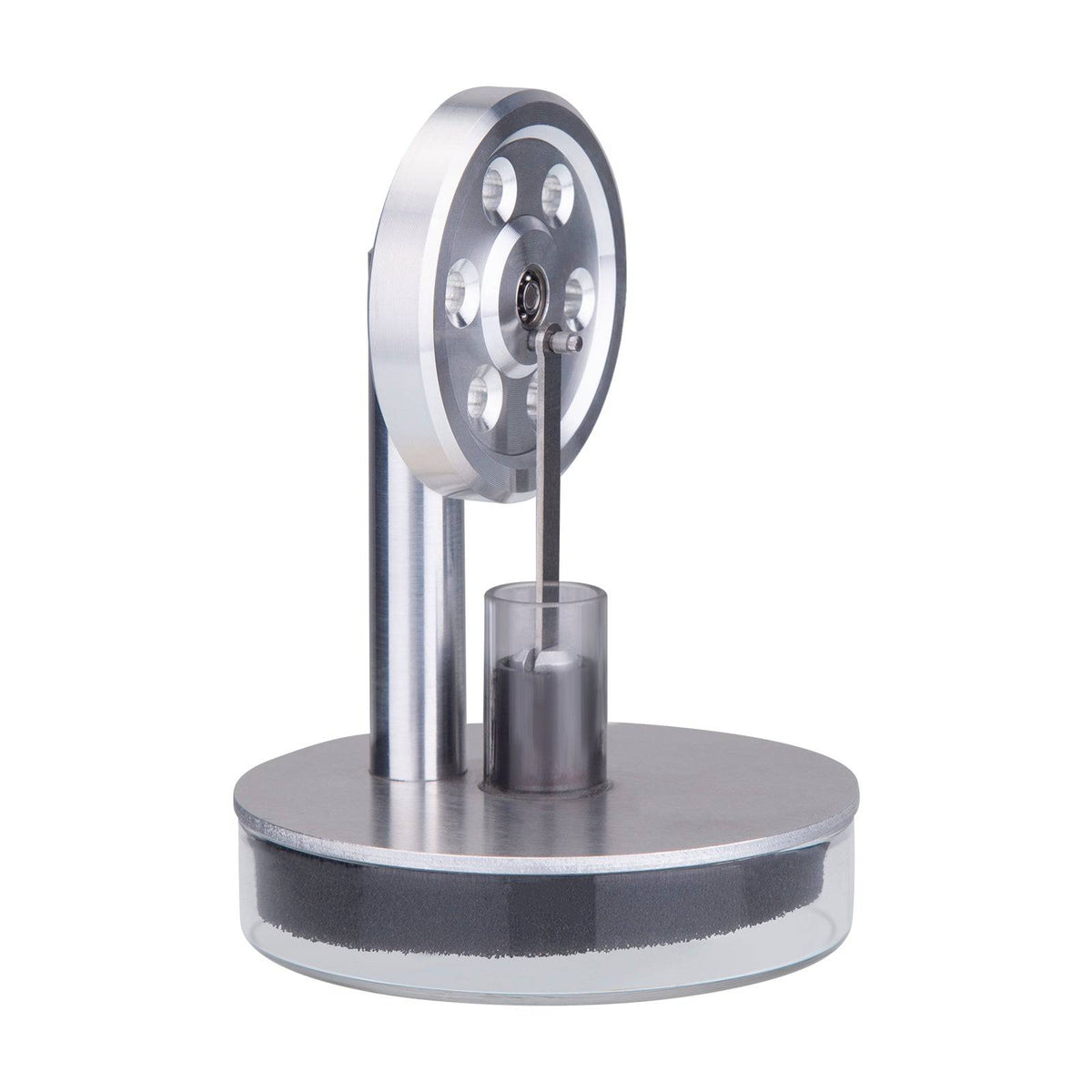 Tea-powered Low Temperature LTD Stirling Engine - Silver - stirlingkit