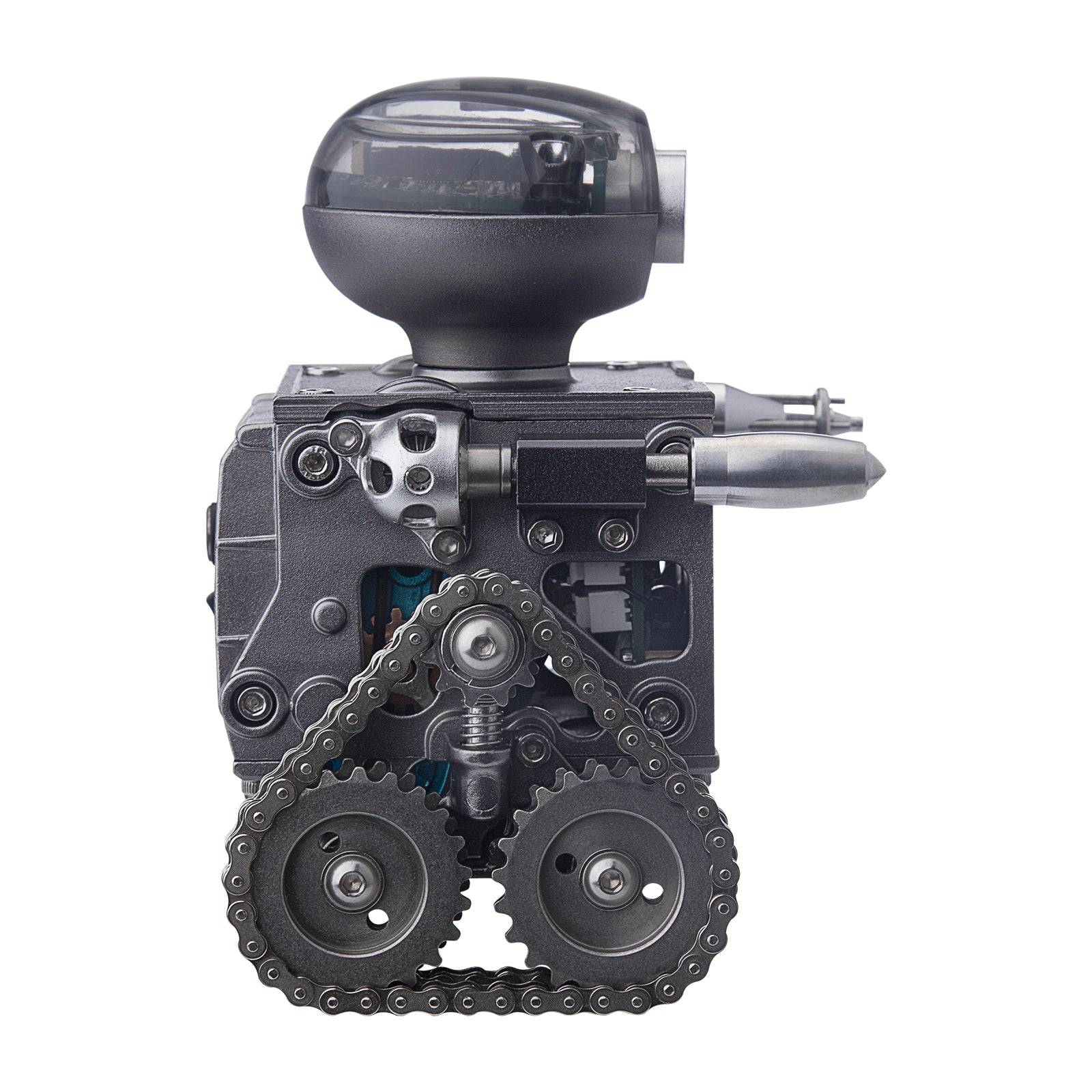 TECHING 160PCS Metal Remote Control Tank Robot Building Kits Bluetooth Speaker DM518 - stirlingkit