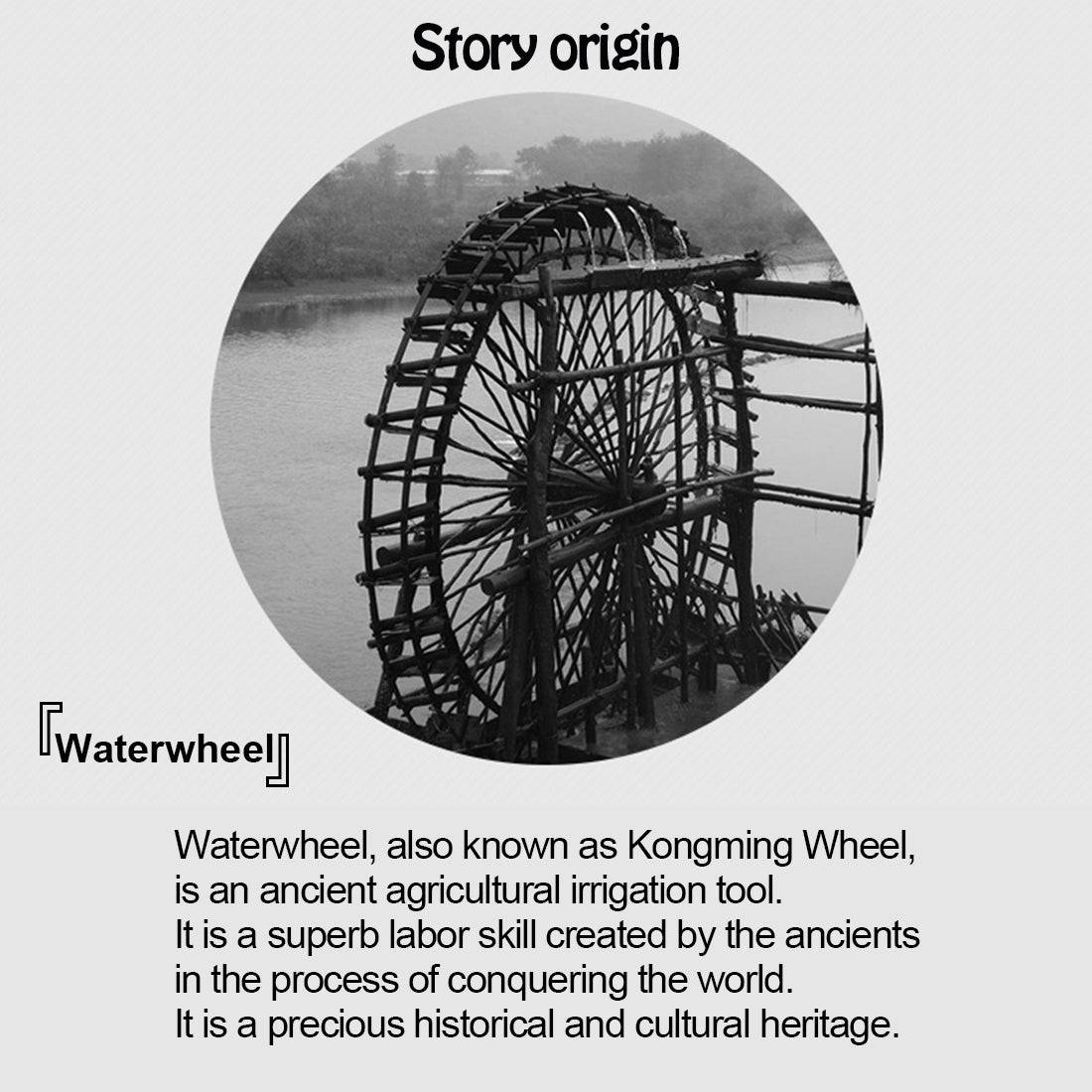 Teching 202Pcs Electric Waterwheel Model 3D Metal Assembly Kit DM606 - stirlingkit