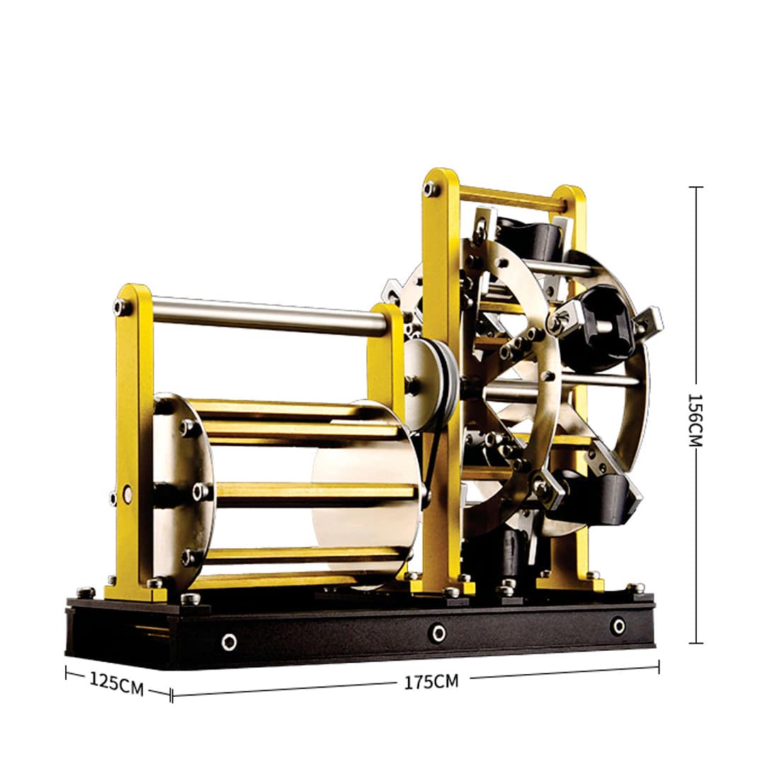Teching 202Pcs Electric Waterwheel Model 3D Metal Assembly Kit DM606 - stirlingkit