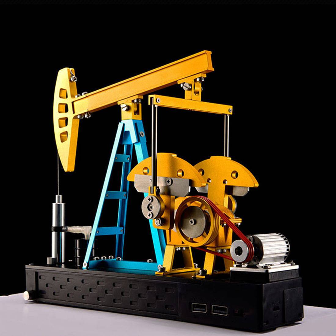 Teching 219pcs 3D Metal Pumping Unit Model DIY Assembly Model Science Education Toy Gift - stirlingkit