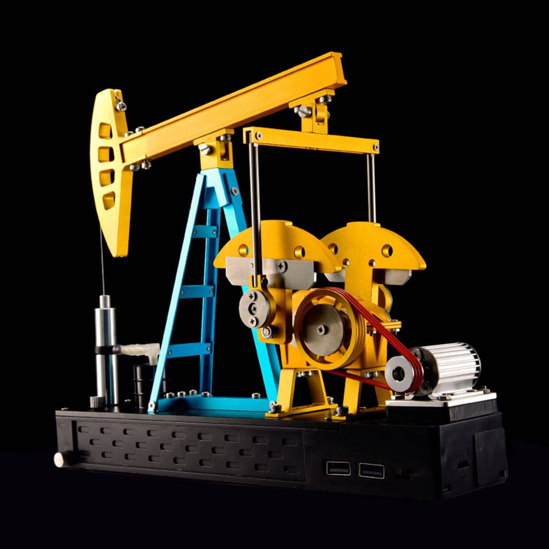 Teching 219pcs 3D Metal Pumping Unit Model DIY Assembly Model Science Education Toy Gift - stirlingkit