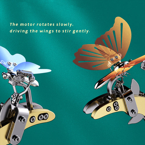 TECHING 3D Metal Mechanical Butterfly Self-Assembly Model Kits - stirlingkit