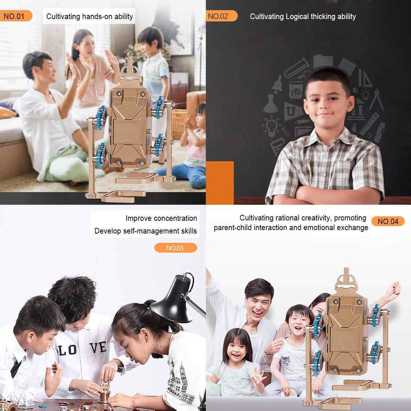 Teching All-Metal Stirling Engine DIY Model Collection Gift Developmental Science Toy - stirlingkit