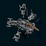 TECHING DIY 5 Cylinder Electric Mechanical Aircraft Radial Engine Model Kits That Runs 250+pcs - stirlingkit