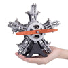 TECHING DIY 5 Cylinder Electric Mechanical Aircraft Radial Engine Model Kits That Runs 250+pcs - stirlingkit